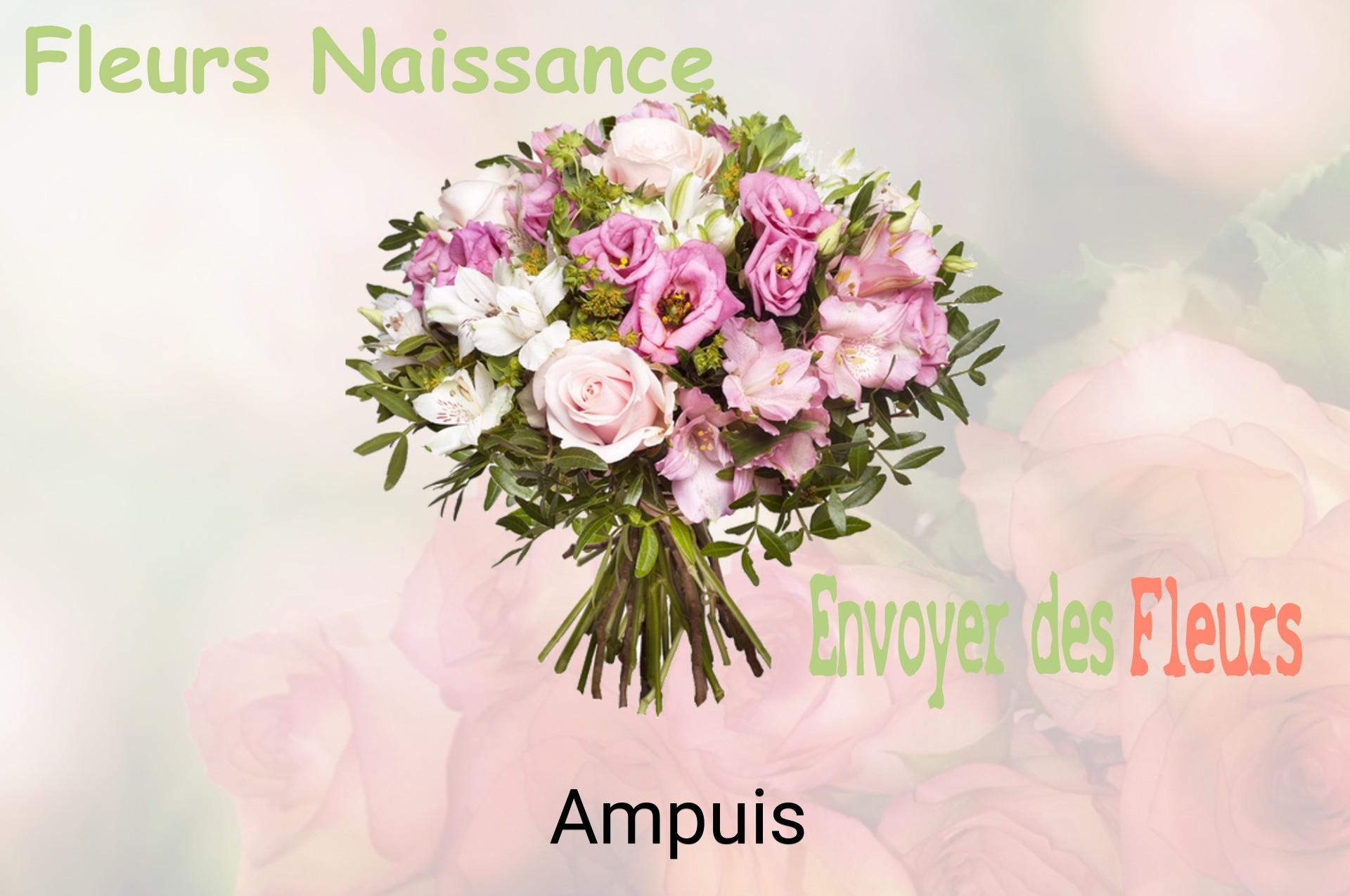 Bouquet de fleurs de naissance livré à Ampuis